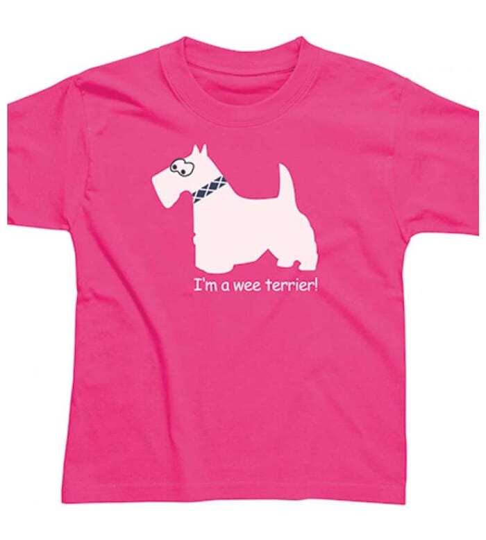Wee Terrier Pink Childrens T-Shirt
