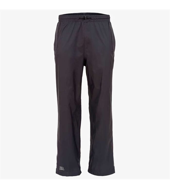 Highlander Stow and Go Waterproof Trousers, Charcoal