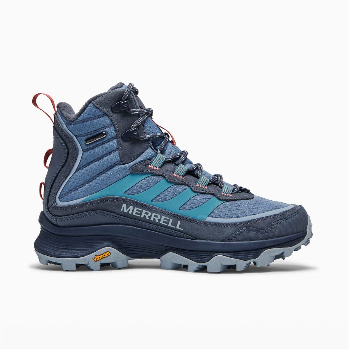 Merrell, Big Kid's Moab Speed Low A/C Waterproof, Blue/Berry/Turquoise