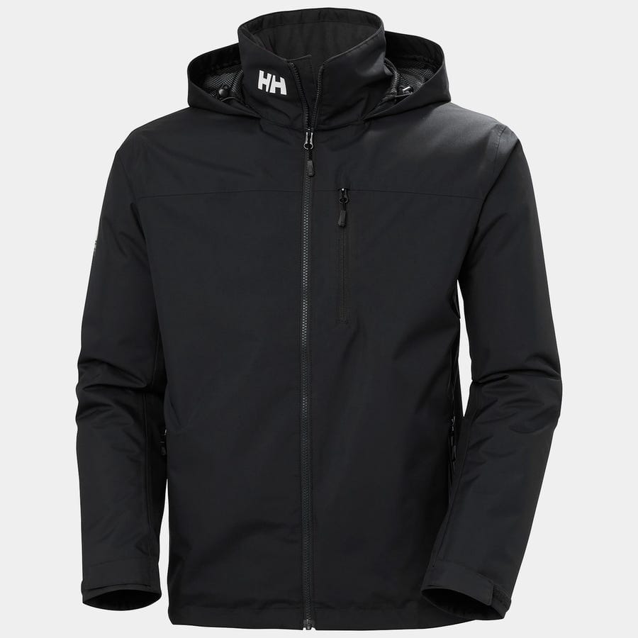 Helly Hansen Crew Midlayer Hooded Sailing Jacket Black