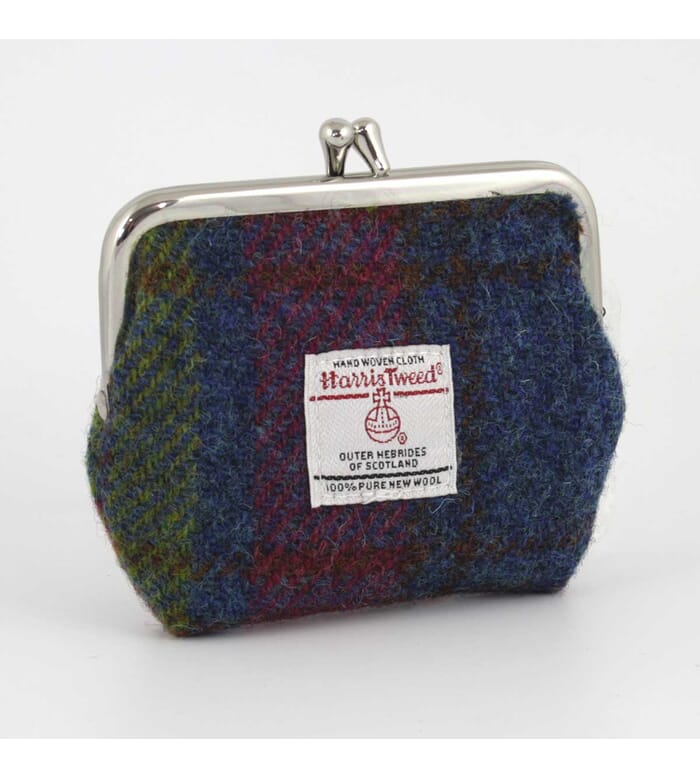 Glen Appin Eigg Harris Tweed Coin Purse with Clasp, Col46