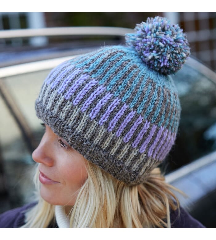 Pachamama Dunoon Bobble Beanie, Teal