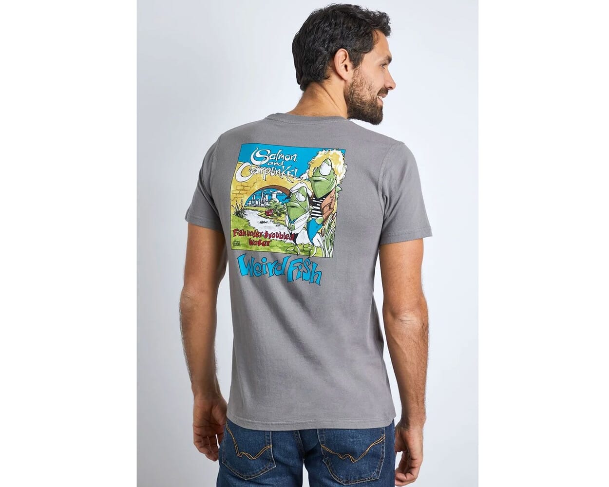 Weird Fish Troubled Water Organic Cotton Artist T-Shirt