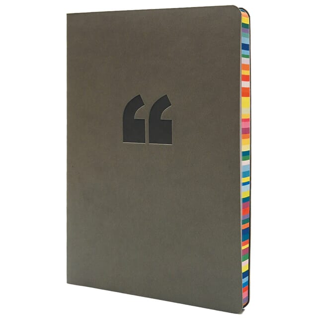 Collins, Edge Rainbow A5 Ruled Notebook, Grey