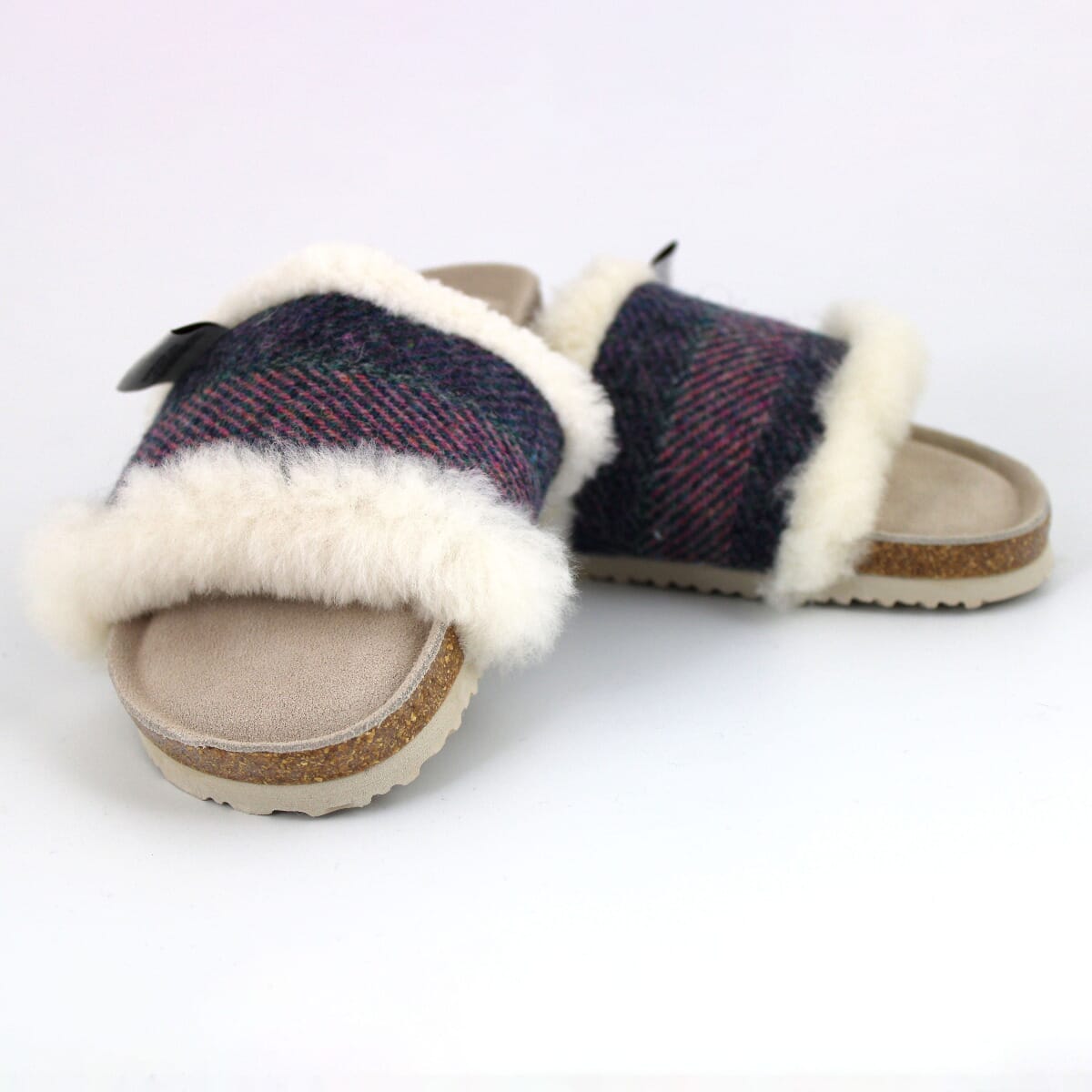 Zara faux fur cheap slippers