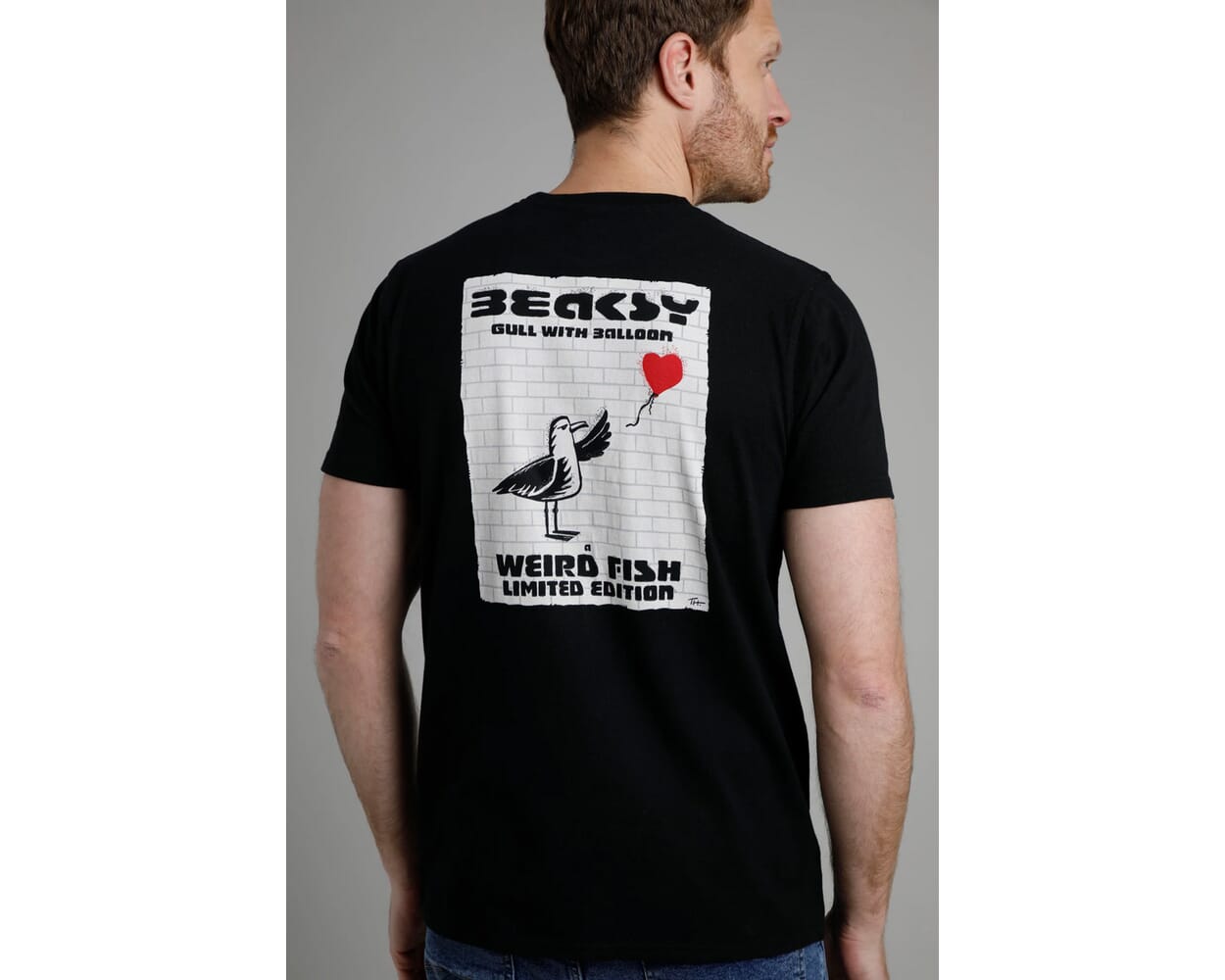 Weird Fish, Beaksy Artist T-shirt, Black