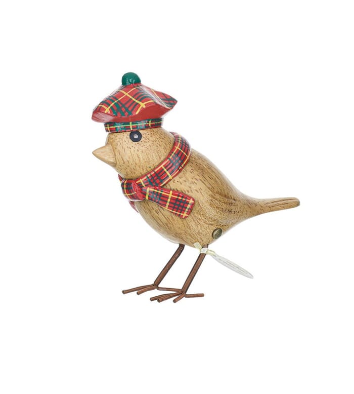 DCUK Garden Birds, Tartan Hat, Red 