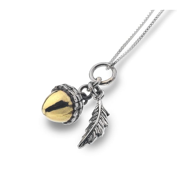 Sea Gems Acorn Necklace