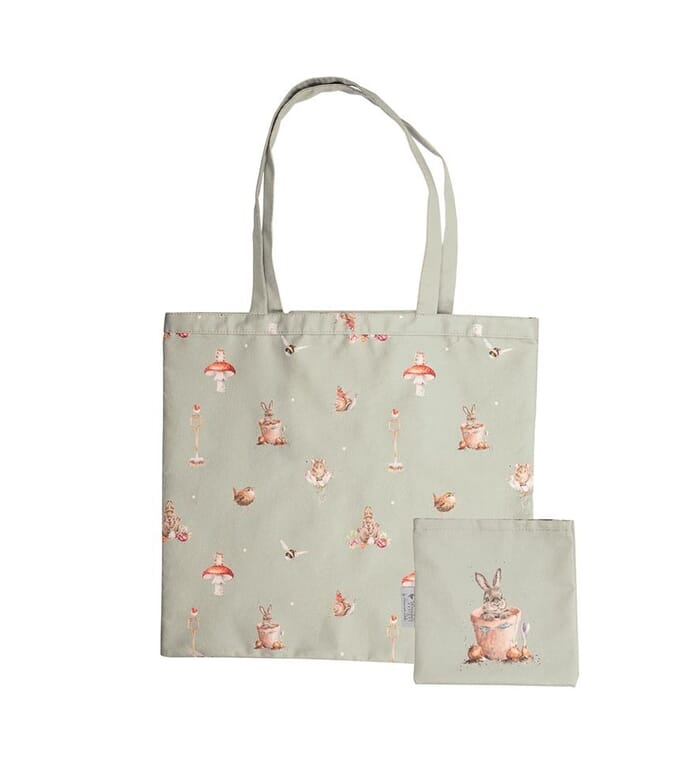 Wrendale 'Garden Friends' Rabbit Foldable Shopper Bag