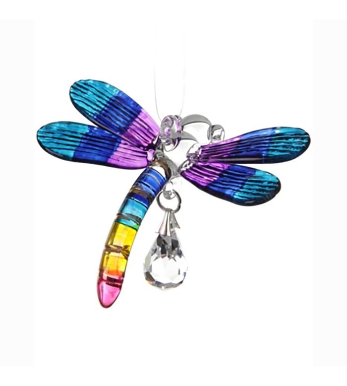 Fantasy Glass Dragonfly Suncatcher