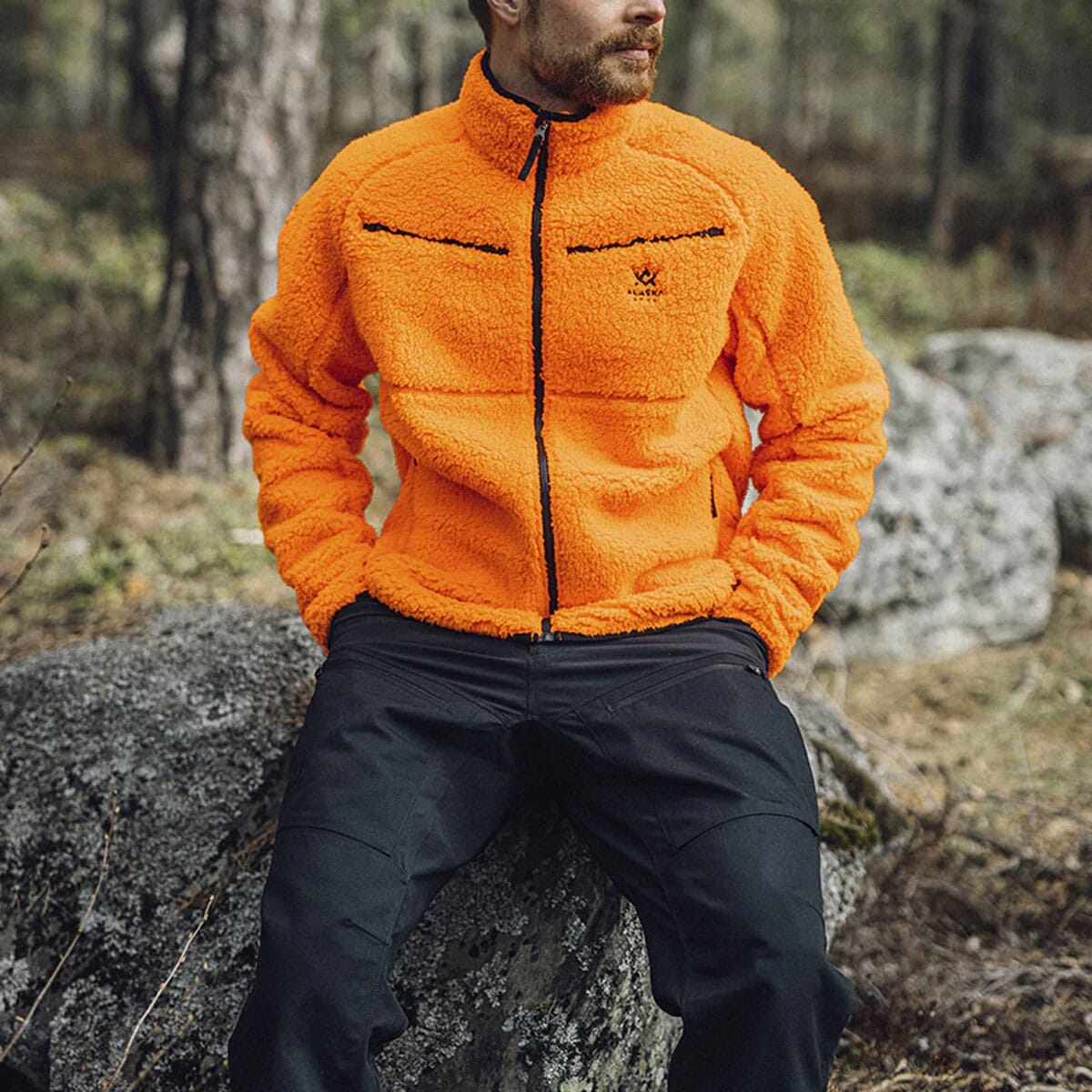 Blaze orange wool discount jacket