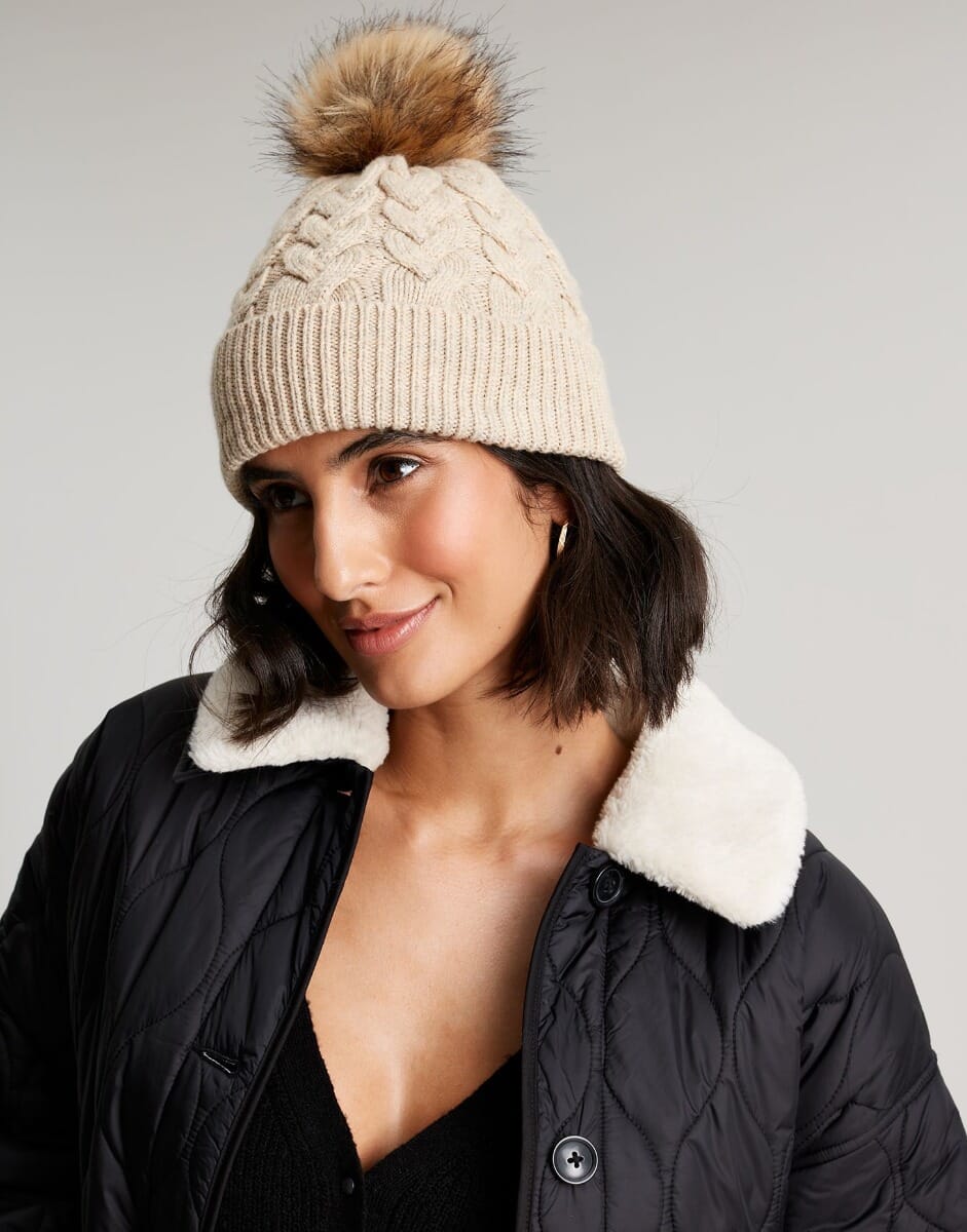 Joules pom pom hat on sale