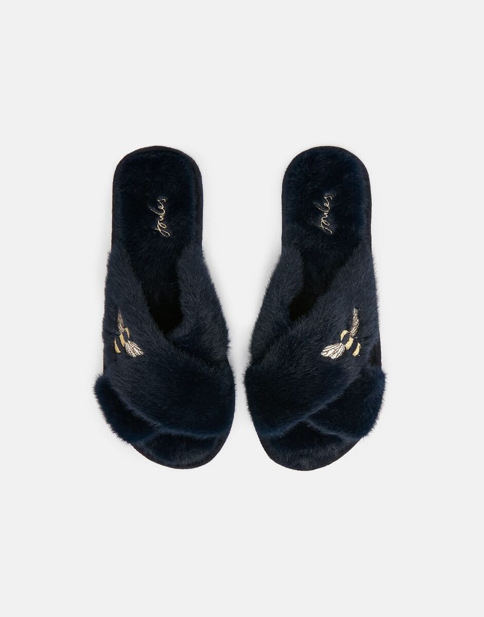 Joules fur online slippers