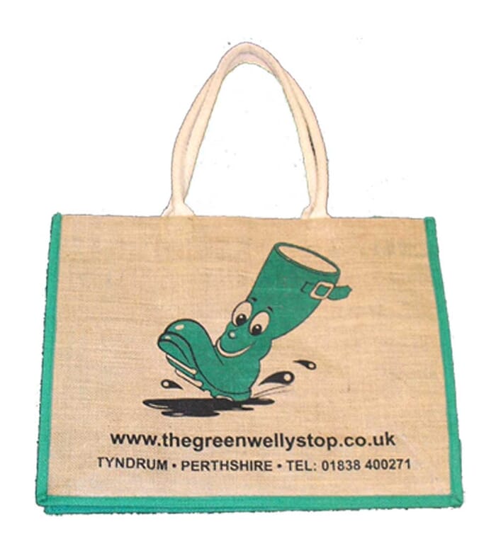The Green Welly Stop Hessian Bag
