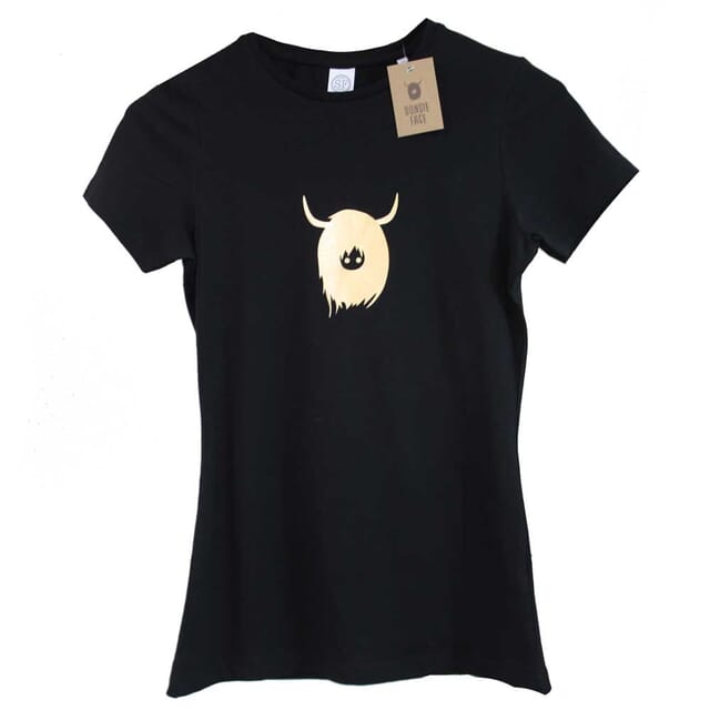 Sonsie Face Coo T-Shirt , Black/Gold
