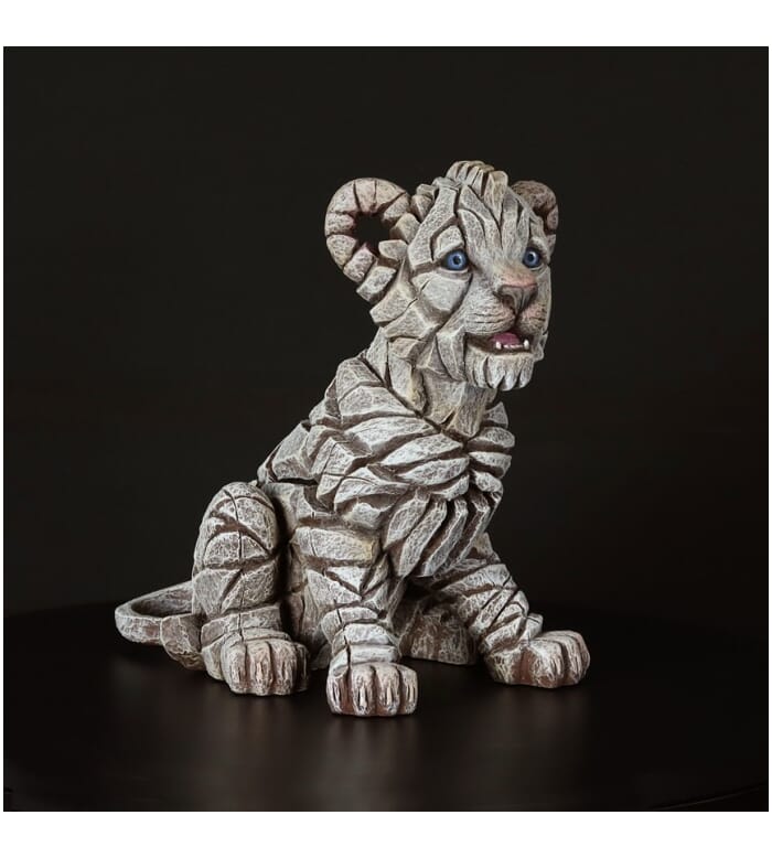 Edge Sculpture - Lion Cub White 1