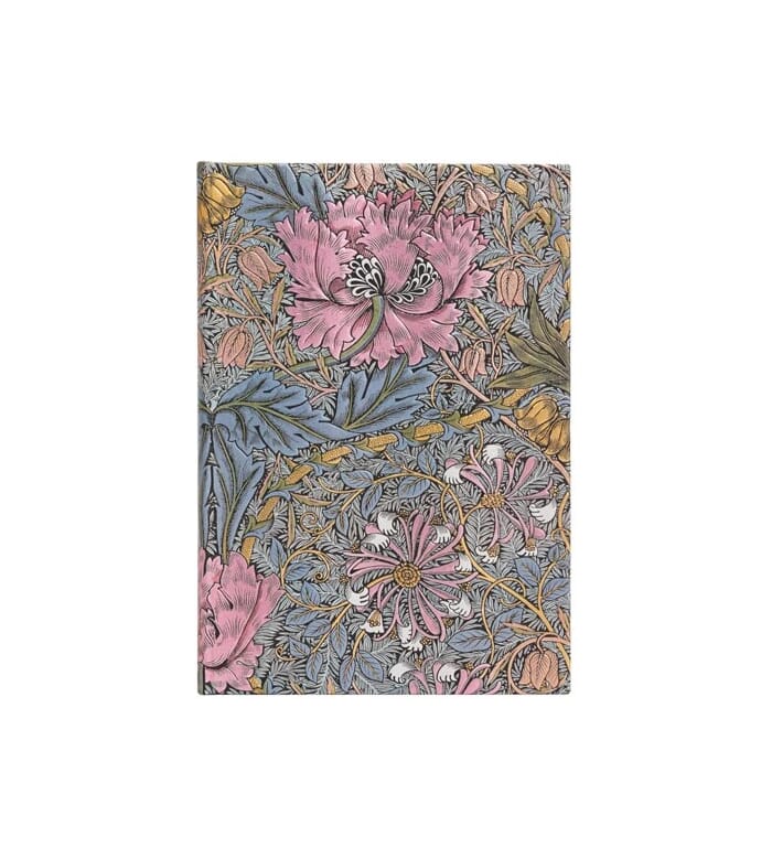 Paperblanks, Morris Pink Honeysuckle Midi Lined Journal