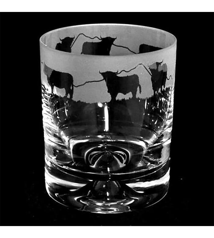 The Milford Collection Highland Cow Whisky Tumbler