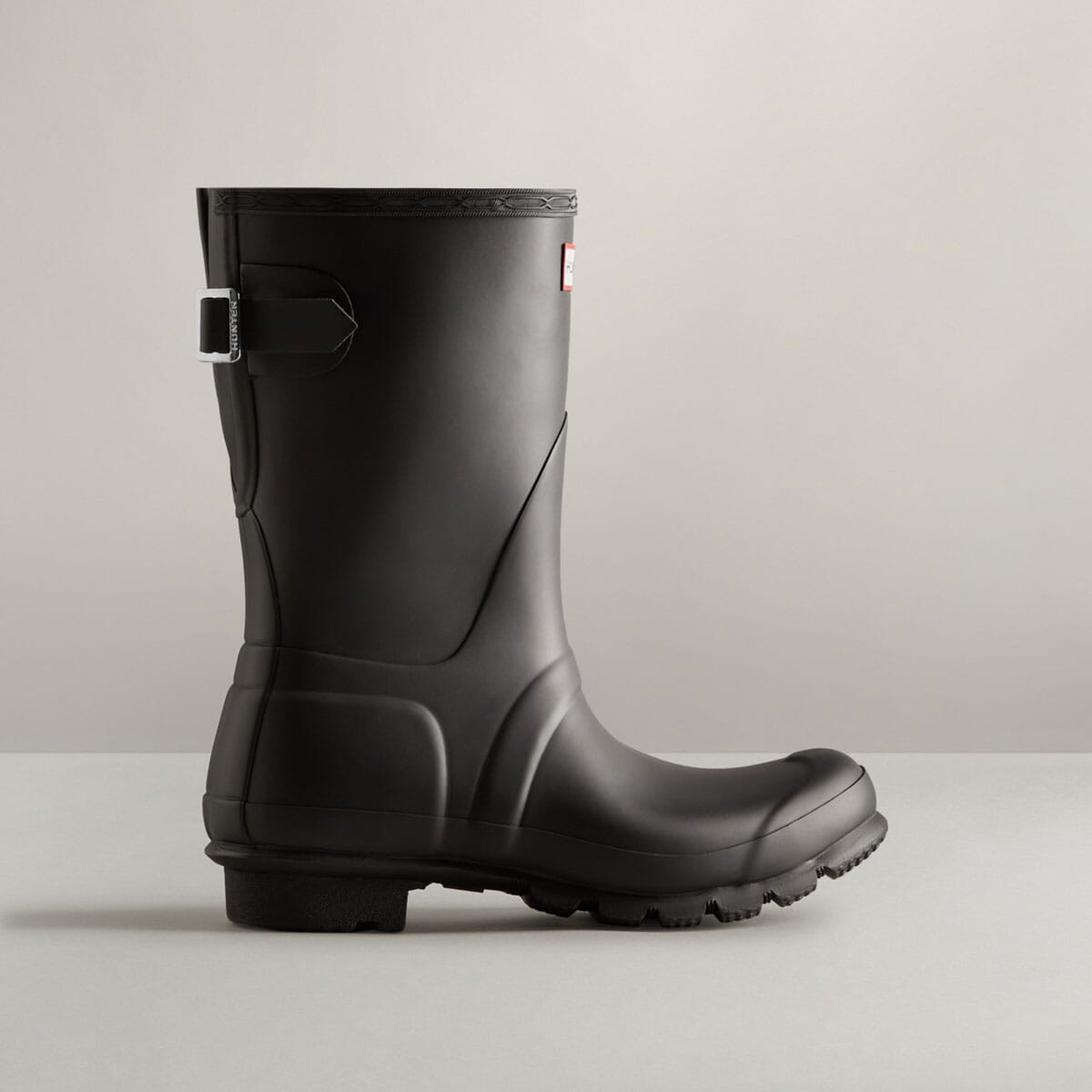 Black adjustable hunter boots sale