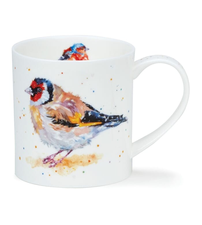 Dunoon Mugs, Fluffy Feathers Goldfinch Orkney Mug