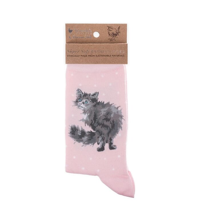 Wrendale 'Glamour Puss' Cat Women's Socks