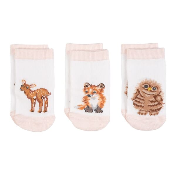 Wrendale 'Little Forest' Baby Socks Set 6-12M