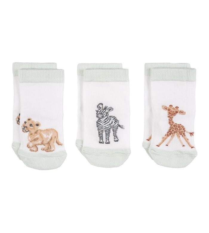 Wrendale 'Little Savannah' Baby Socks Set 0-6M