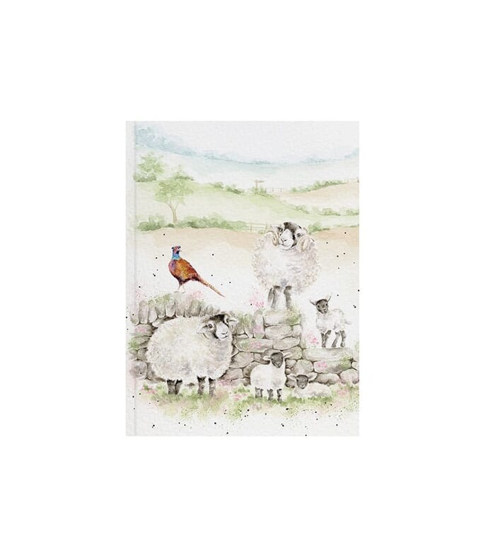 Wrendale 'Green Pastures' Sheep Notebook A6