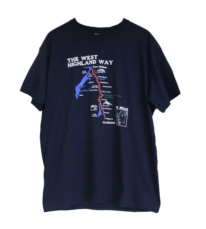 The Green Welly Stop West Highland Way T-Shirt Navy