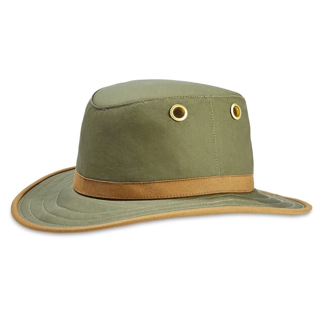 Tilley TWC7 Outback Waxed Cotton Hat, Green