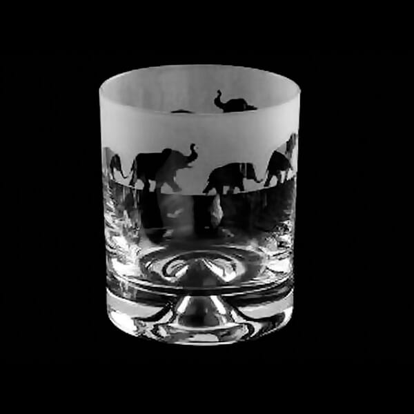 The Milford Collection Elephant Whisky Tumbler