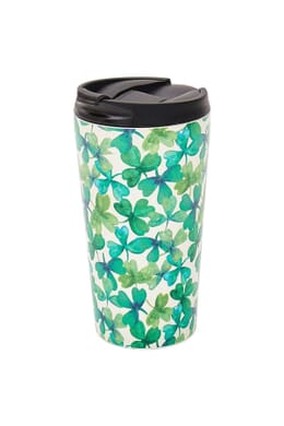 Eco Chic Green Shamrocks Thermal Cup