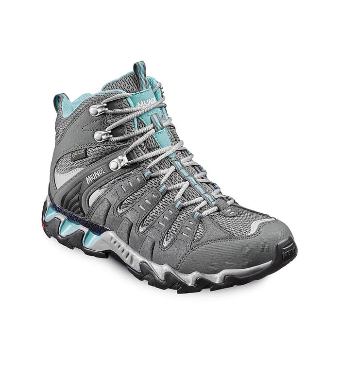 Meindl Respond Lady Mid GTX Boots, Anthracite Turquoise