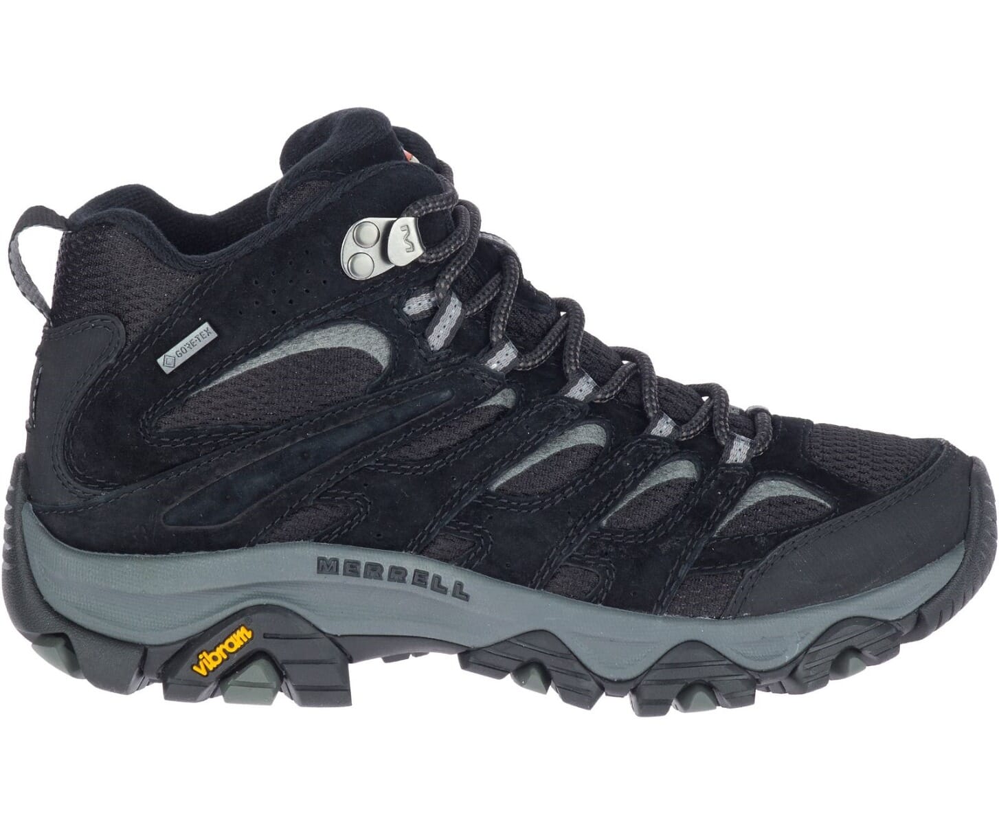 Merrell Moab 3 Mid Gore Tex Women s Walking Boots Black Grey