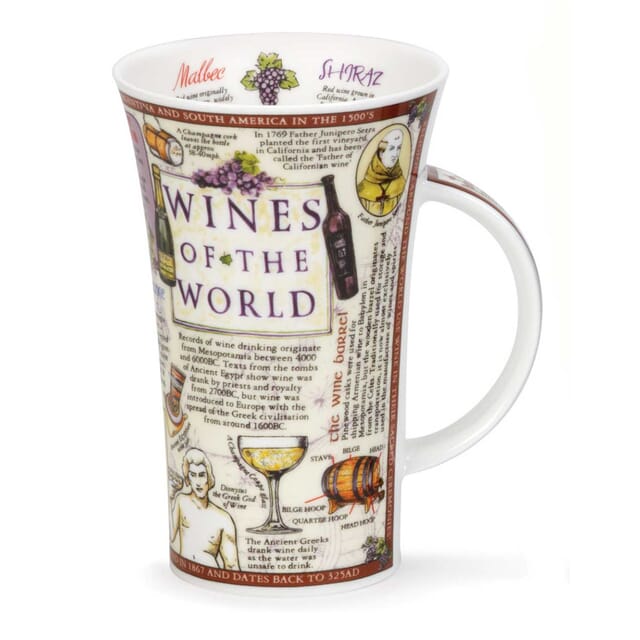 Dunoon Mugs, Wines of the World, Glencoe Mug