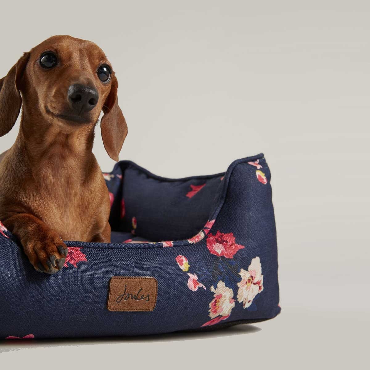 Joules Floral Percher Square Pet Bed