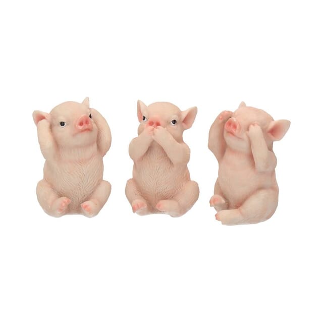 Nemesis Now Three Wise Pigs Figurines