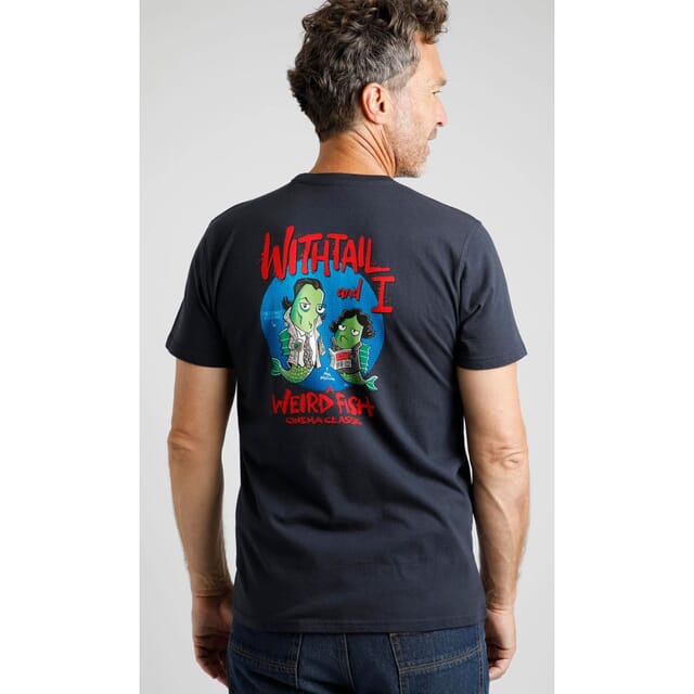 Weird Fish, Dr Hoot RSPB Charity Artist T-shirt, Navy