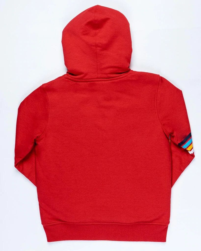 Saltrock Rainbow Lines Young Boys Fur Lined Hoodie