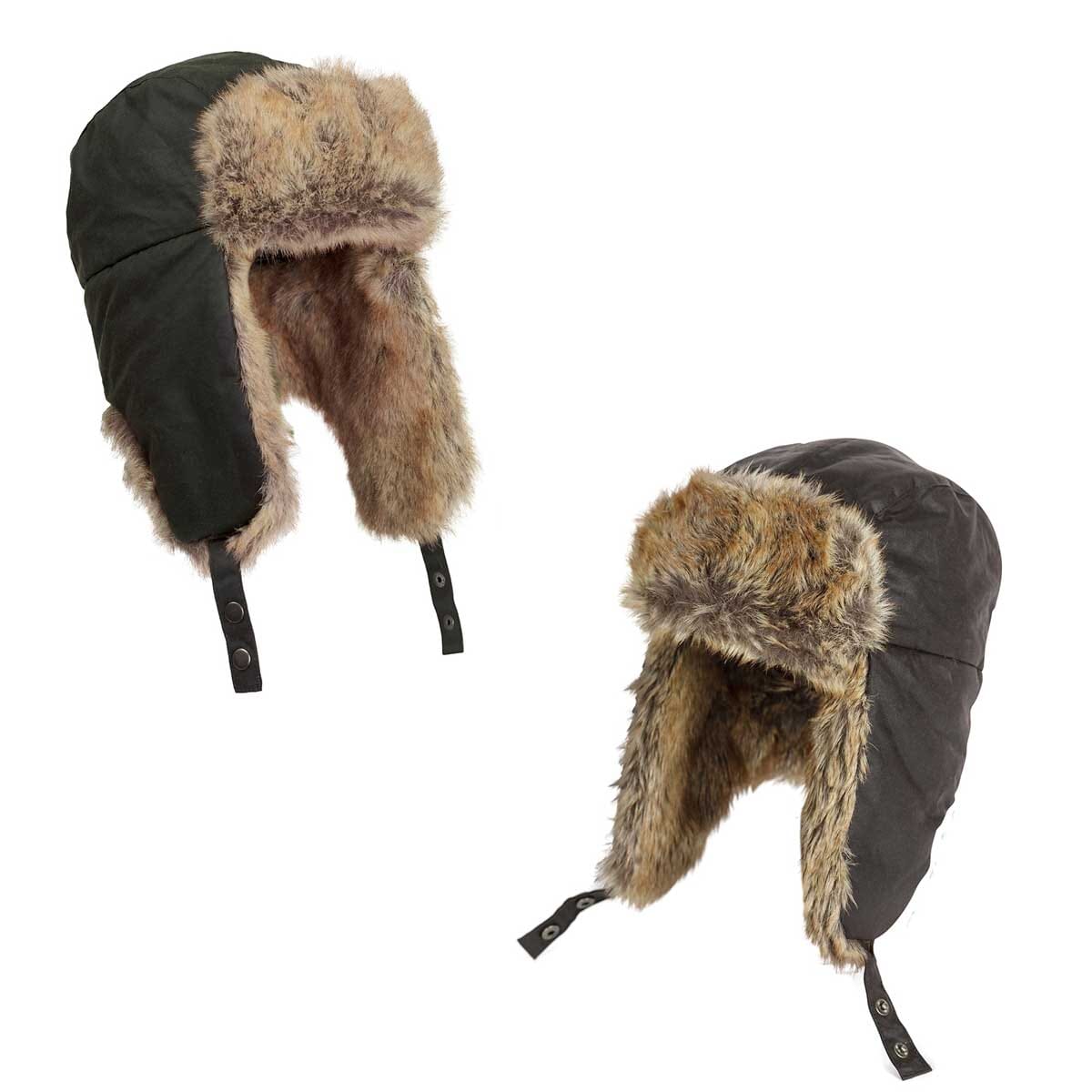 Trapper hat sale with peak