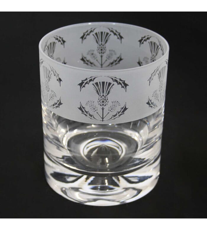 The Milford Collection Thistle Whisky Tumbler