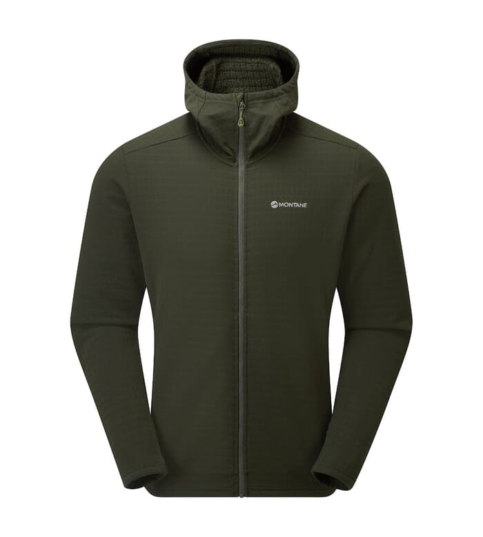 Montane Protium XT Hooded Fleece Jacket, Oak Green