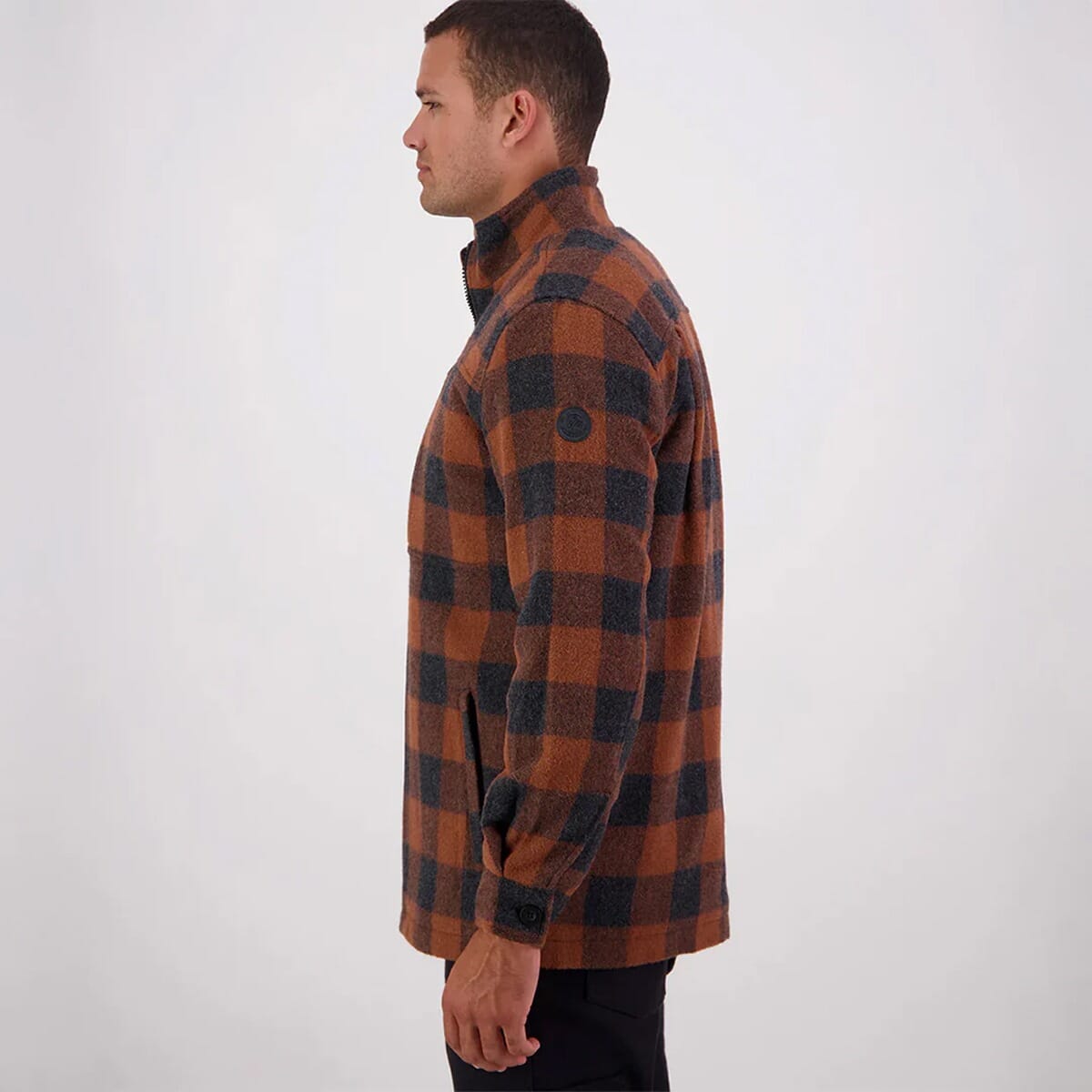 Swanndri Men's Hudson Wool Jacket, Shadow Rusty